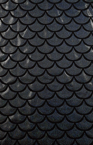 Black Dragon Scale Fabric | Coquetry Clothing