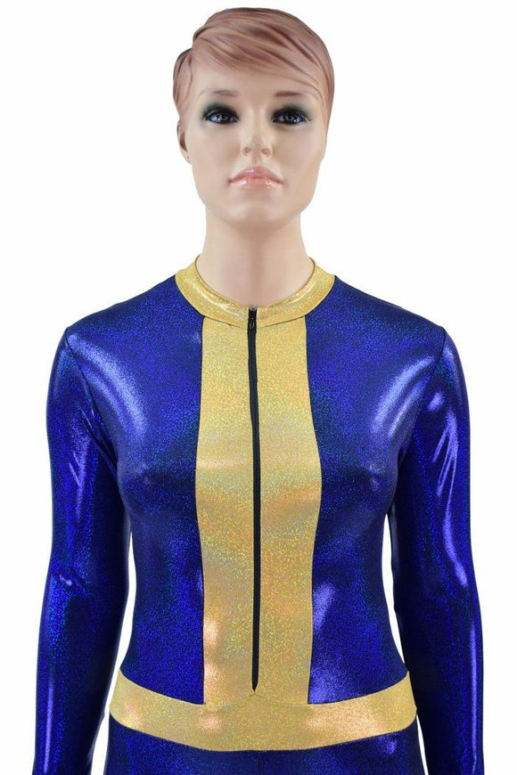 Blue & Gold Fallout Cosplay Suit - Coquetry Clothing