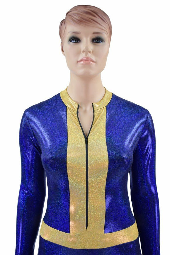 Blue & Gold Fallout Cosplay Suit - Coquetry Clothing