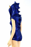 Blue Hedgehog Zipper Front Romper - Coquetry Clothing