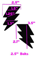Blue Lightning Bolt Pasties - Coquetry Clothing