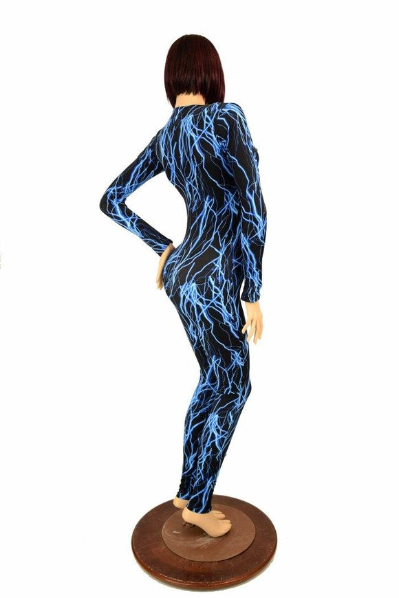 Blue Lightning Catsuit - Coquetry Clothing