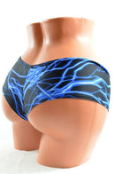 Blue Lightning Cheeky Shorts - Coquetry Clothing
