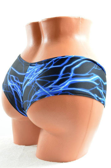 Blue Lightning Cheeky Shorts - Coquetry Clothing