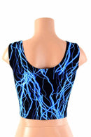 Blue Lightning Crop Tank - Coquetry Clothing