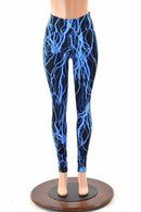 Blue Lightning High Waist Leggings - Coquetry Clothing