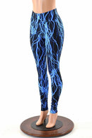 Blue Lightning High Waist Leggings - Coquetry Clothing