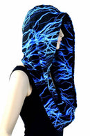 Blue Lightning Infinity Festival Hood - Coquetry Clothing
