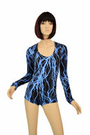 Blue Lightning Long Sleeve Romper - Coquetry Clothing