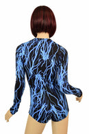 Blue Lightning Long Sleeve Romper - Coquetry Clothing