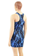 Blue Lightning Racerback Tank Dress - Coquetry Clothing
