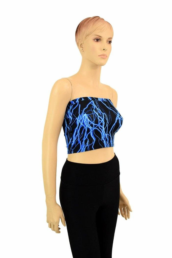 Blue Lightning Tube Top - Coquetry Clothing