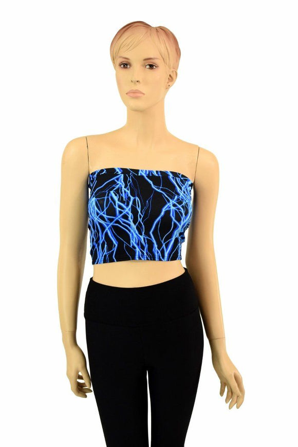 Blue Lightning Tube Top - Coquetry Clothing