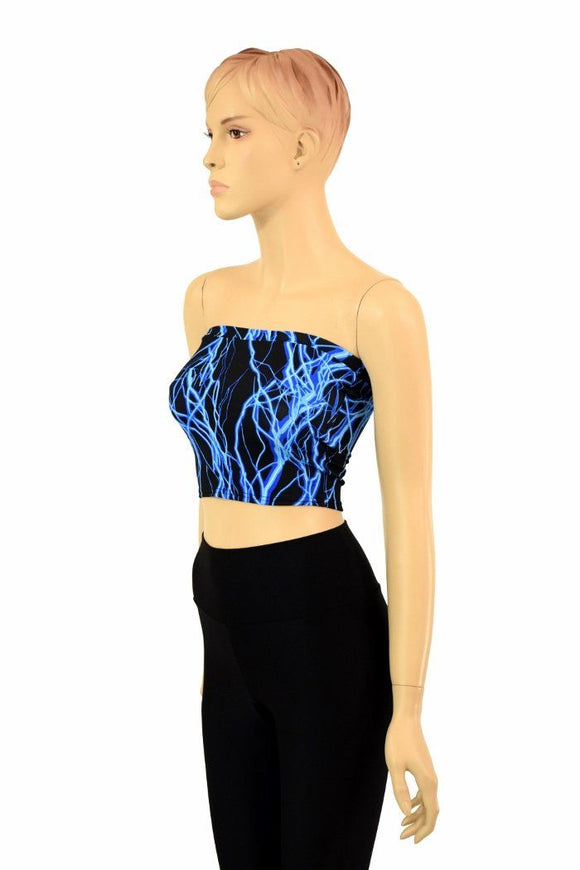 Blue Lightning Tube Top - Coquetry Clothing