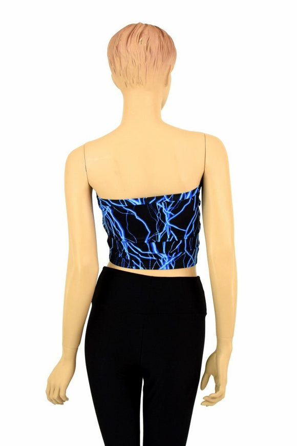 Blue Lightning Tube Top - Coquetry Clothing