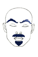Blue "Rugged" Facial Fashion Kit - Coquetry Clothing