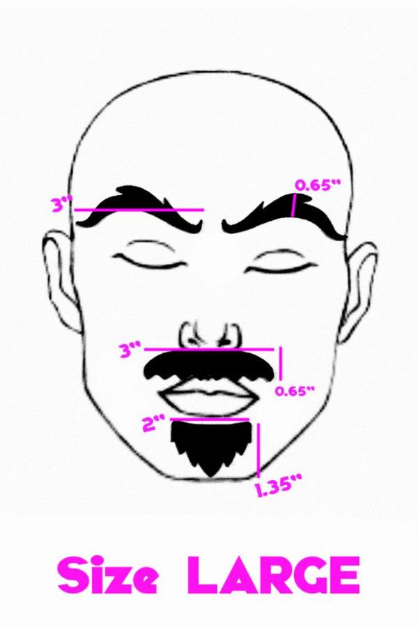 Blue "Rugged" Facial Fashion Kit - 3