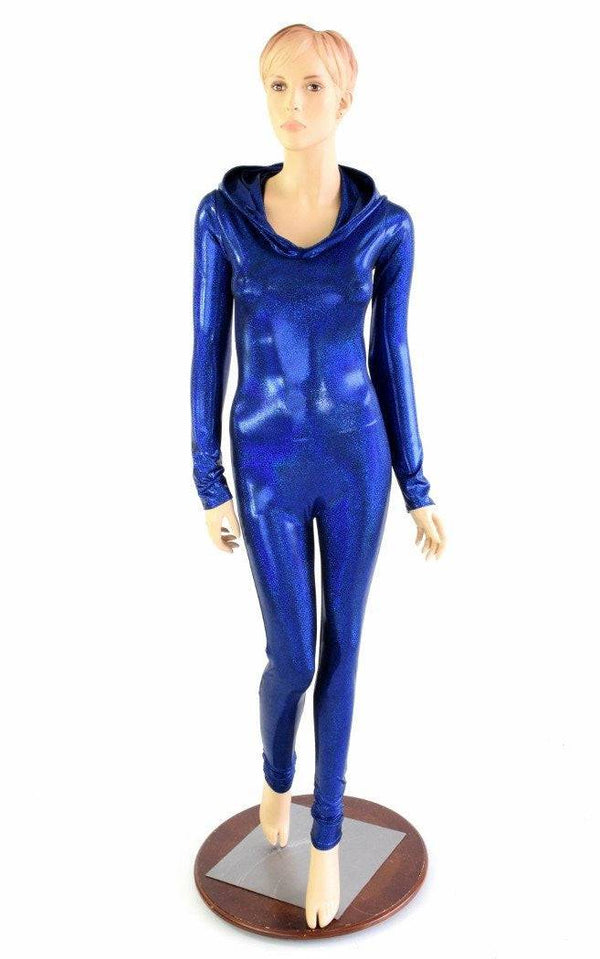 Blue Sparkly Hooded Catsuit - 6