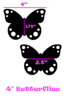 Blue Sparkly Jewel Butterfly Pasties - Coquetry Clothing