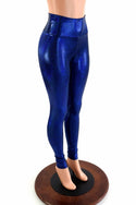 Blue Sparkly Jewel High Waist Leggings - 1