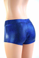Blue Sparkly Jewel Lowrise Shorts - Coquetry Clothing