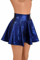 Blue Sparkly Jewel Mini Rave Skirt - Coquetry Clothing