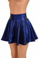 Blue Sparkly Jewel Mini Rave Skirt - Coquetry Clothing