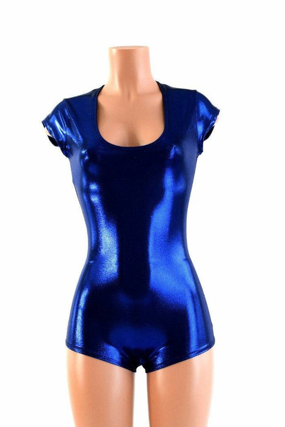 Blue Sparkly Jewel Romper - Coquetry Clothing