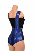 Blue Sparkly Jewel Suspender Romper - Coquetry Clothing