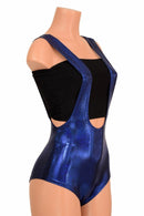 Blue Sparkly Jewel Suspender Romper - Coquetry Clothing
