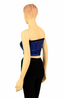 Blue Sparkly Jewel Tube Top - Coquetry Clothing