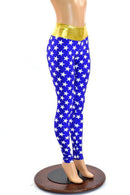 Blue & White Star Print Fabric - Coquetry Clothing