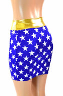 Blue & White Star Super Hero Skirt - 6
