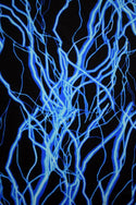UV Blue Lightning Fabric - 1