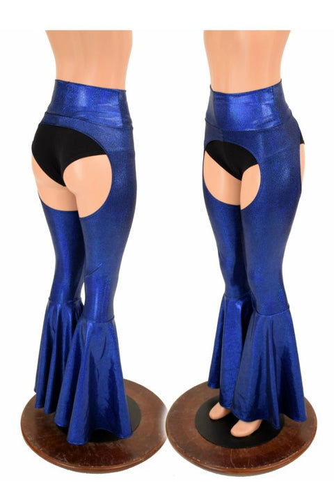 High Waist Bell Bottom Flare Chaps - Coquetry Clothing