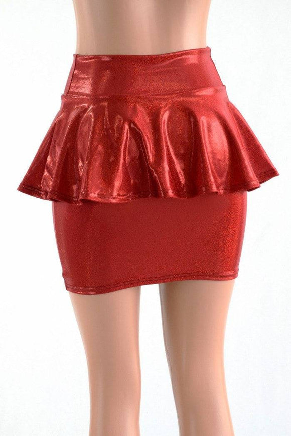 Bodycon Peplum Skirt - Choose Color - Coquetry Clothing