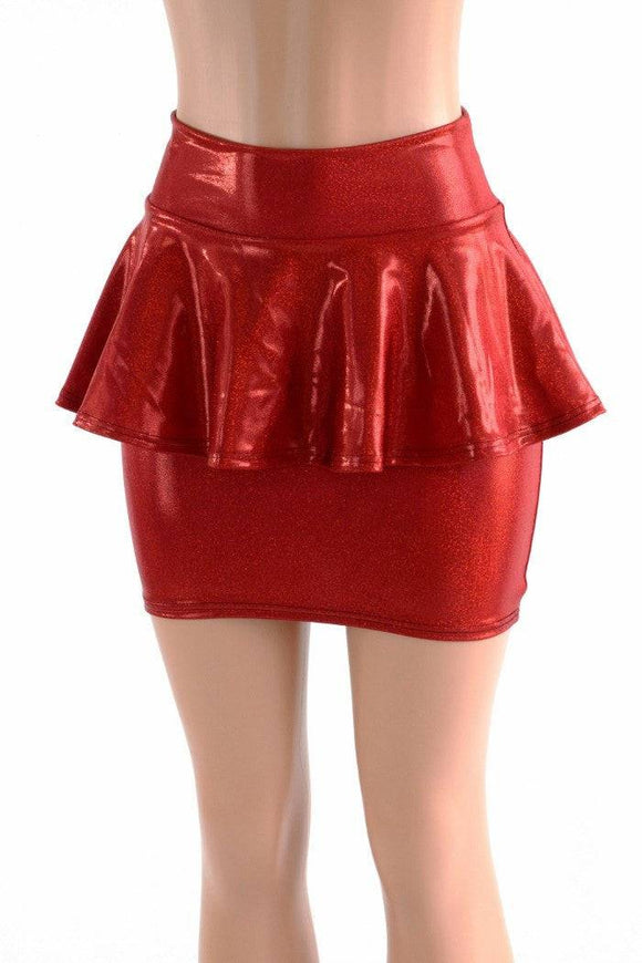 Bodycon Peplum Skirt - Choose Color - Coquetry Clothing
