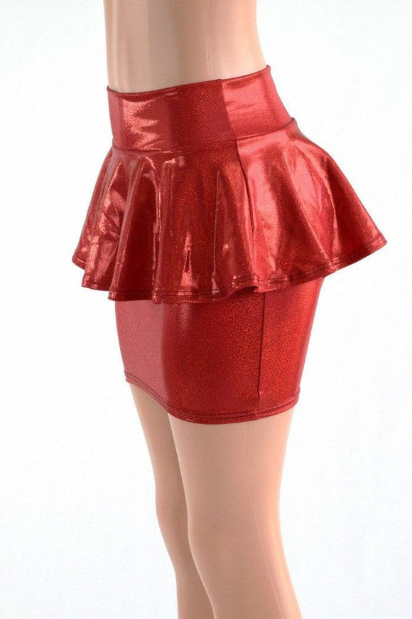 Bodycon Peplum Skirt - Choose Color - Coquetry Clothing