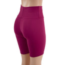Bordeaux Zen High Waist Bike Shorts READY to SHIP - Coquetry Clothing