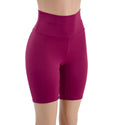 Bordeaux Zen High Waist Bike Shorts READY to SHIP - 1
