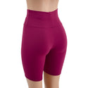 Bordeaux Zen High Waist Bike Shorts READY to SHIP - 3