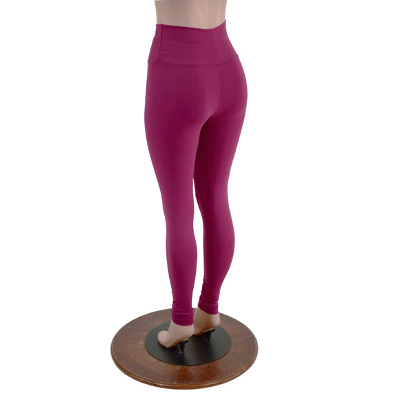 Bordeaux Zen High Waist Leggings - Coquetry Clothing