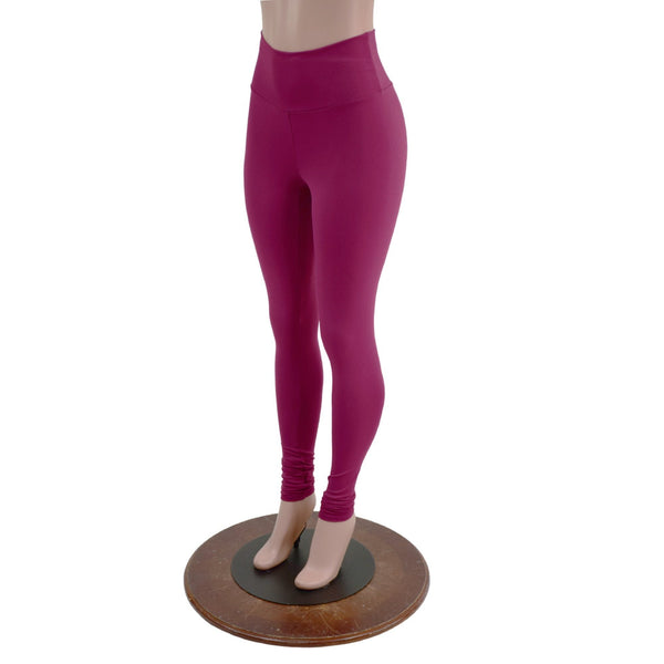 Bordeaux Zen High Waist Leggings READY to SHIP - 3