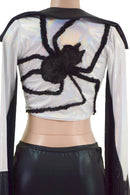 Boris the Spider Tie Front Crop Jacket - Coquetry Clothing