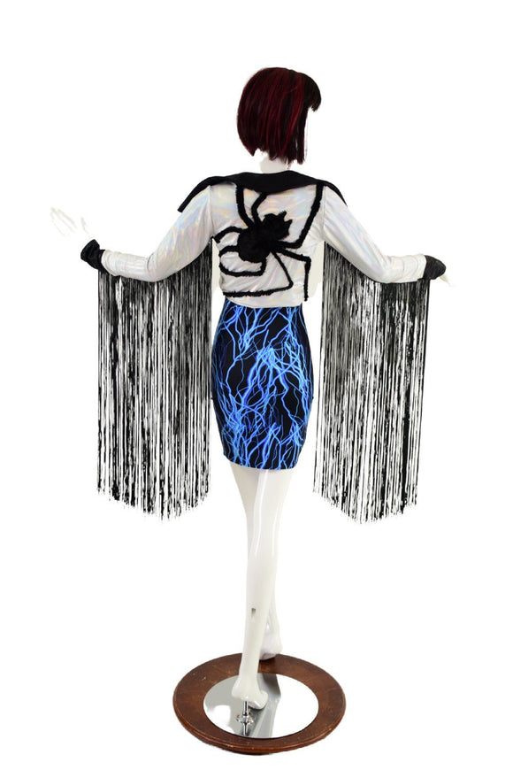 Boris the Spider Tie Front Crop Jacket - Coquetry Clothing