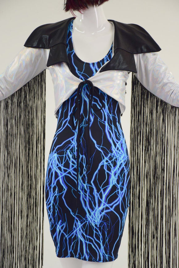 Boris the Spider Tie Front Crop Jacket - Coquetry Clothing