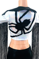 Boris the Spider Zipper Front Crop Jacket - Coquetry Clothing