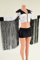 Boris the Spider Zipper Front Crop Jacket - Coquetry Clothing