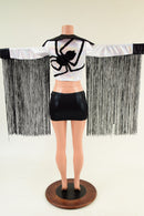 Boris the Spider Zipper Front Crop Jacket - Coquetry Clothing