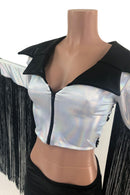 Boris the Spider Zipper Front Crop Jacket - Coquetry Clothing